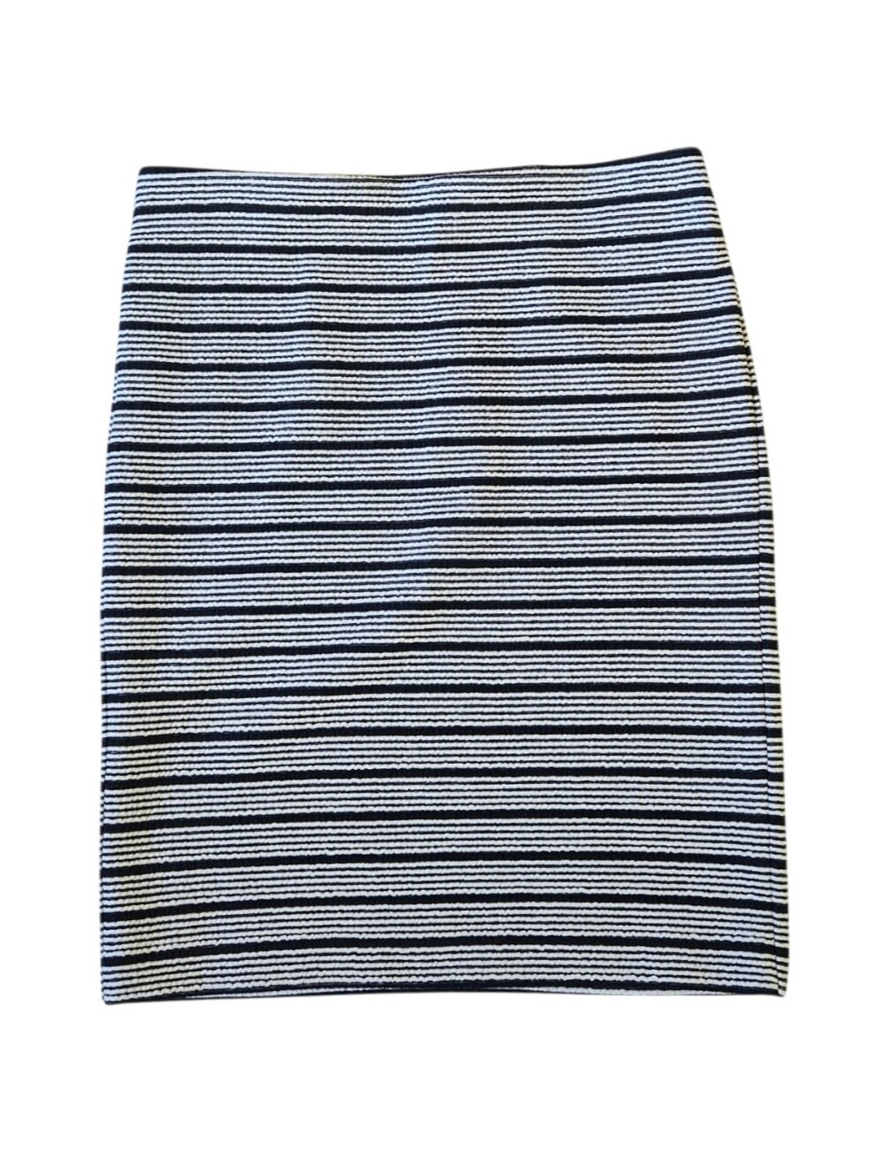LOFT Petites Striped Skirt NEW Dark Navy White Stretch XSP